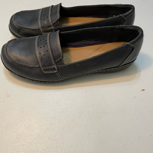 Clarks Bendables Women's Dark Gray Loafers Size 12W SB-M - Picture 5 of 9